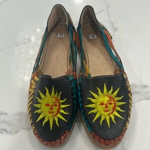 Mexican Artisan Huaraches Sun Leather Sandals. Size‎ 9